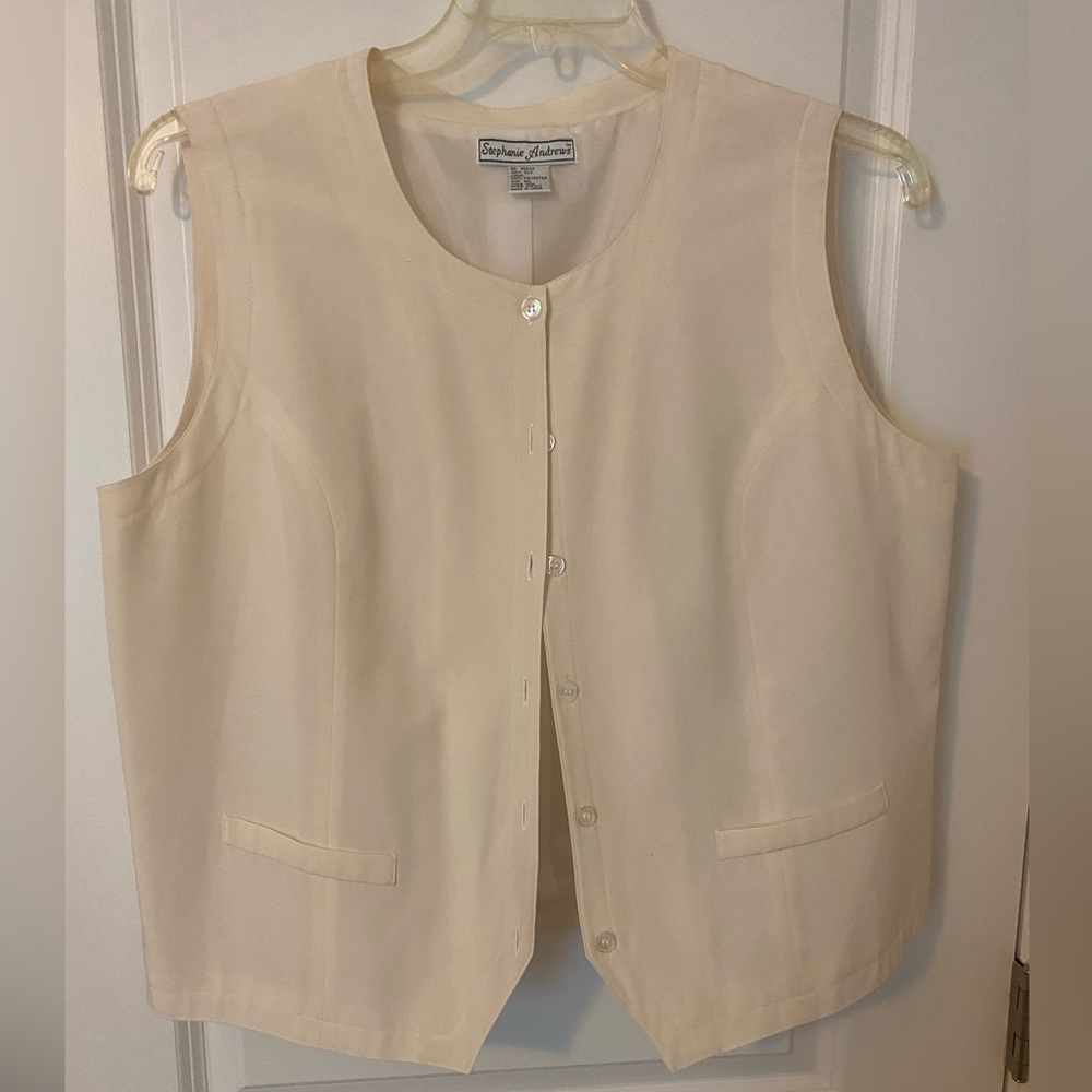 Silk vest in XL fully lined